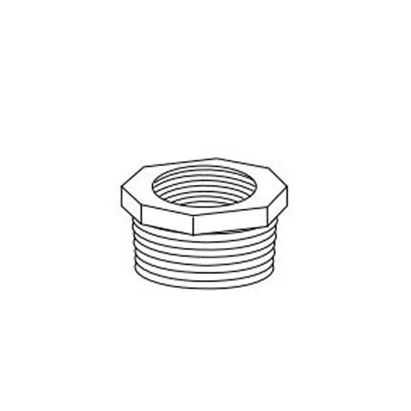 3-1/2" X 2" Black Malleable Iron Hexi Bushing (35195)